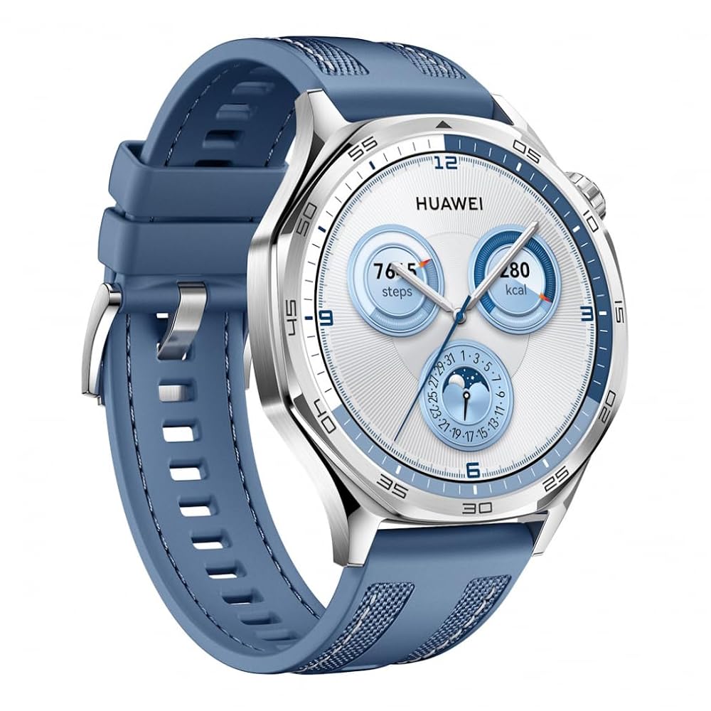 ファーウェイ HUAWEI スマートウォッチ WATCH GT 5 ブルー GPSゴルフナビ 距離計 2300コース以上 0805506404