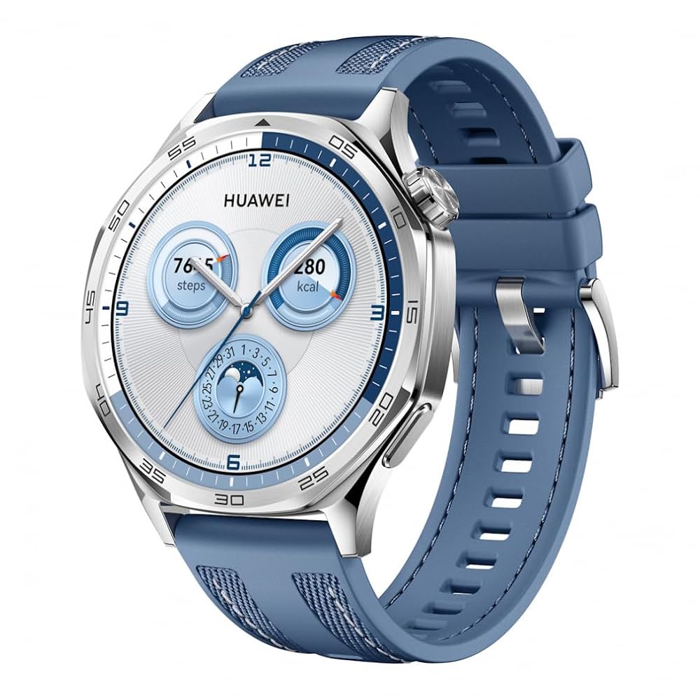 ファーウェイ HUAWEI スマートウォッチ WATCH GT 5 ブルー GPSゴルフナビ 距離計 2300コース以上 0805506404