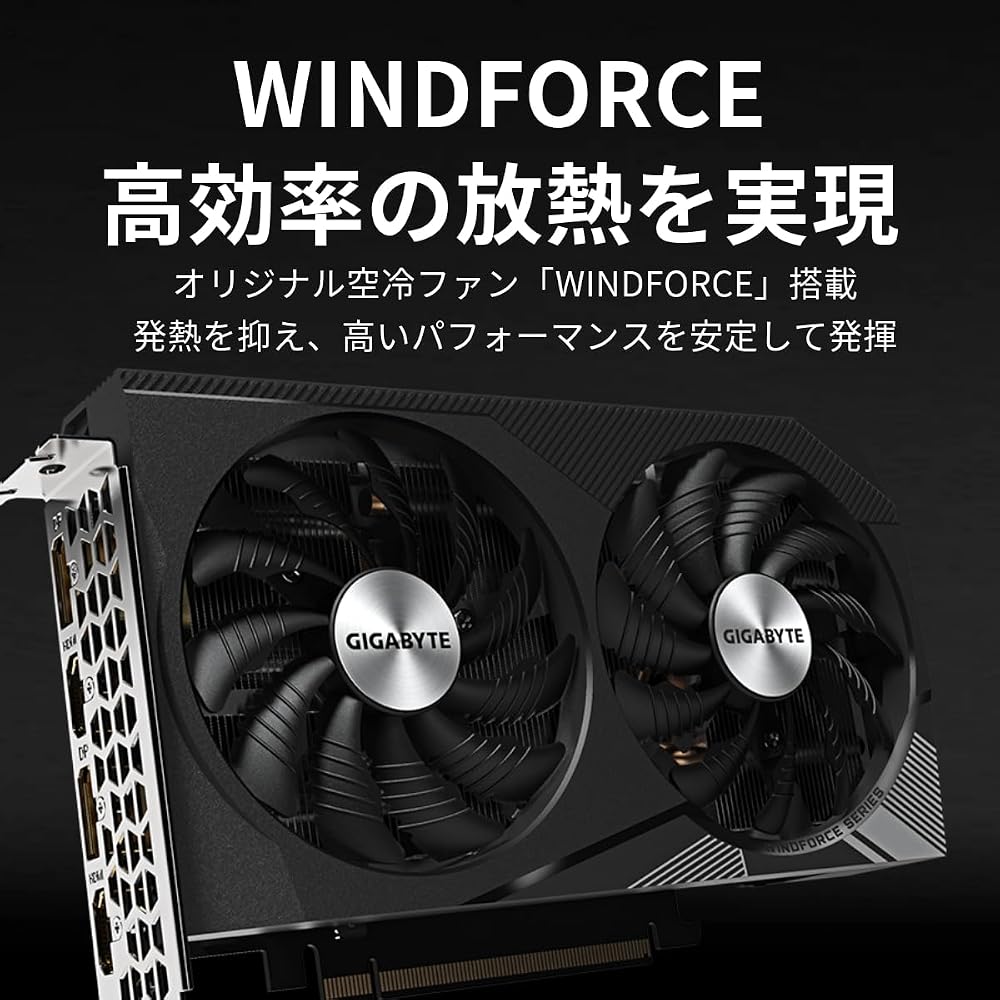 GIGABYTE ギガバイト グラフィックボード GeForce RTX 3060 GDDR6 12GB GV-N3060WF2OC-12GD