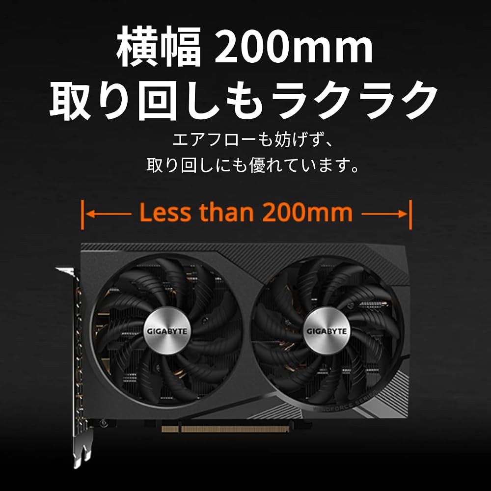 GIGABYTE ギガバイト グラフィックボード GeForce RTX 3060 GDDR6 12GB GV-N3060WF2OC-12GD