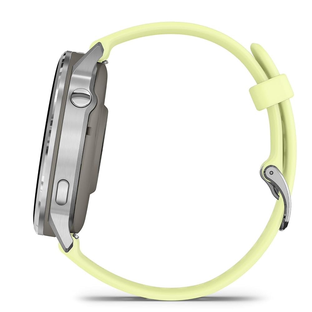 ガーミン GARMIN スマートウォッチ Venu 4 45mm Silver/Citron AMOLED Suica対応 心電図 010-03014-32
