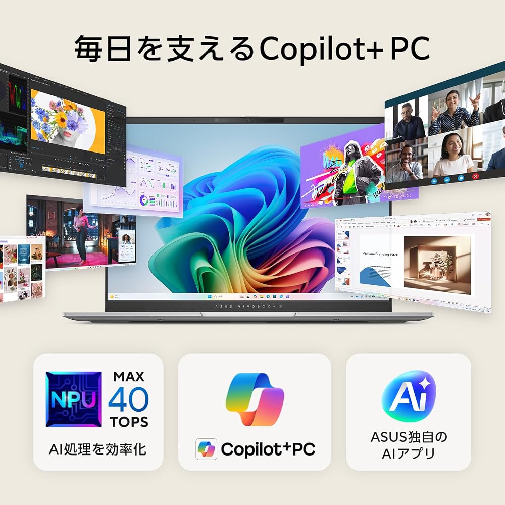 ASUS ノートパソコン Vivobook S14 S5406SAL 14インチ インテル Core Ultra 5 226V メモリ 16GB SSD 512GB Windows 11 画像6
