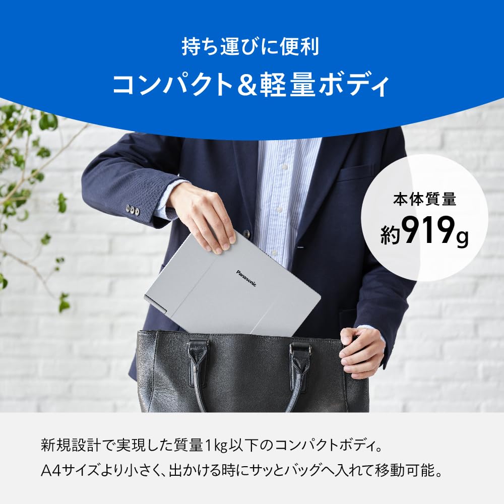 パナソニック Panasonic Let's note SC6 CF-SC6ADTCR カームグレイ 12.4型 ノートパソコン Core Ultra 5 225U メモリ16GB SSD512GB Windows 11 Pro 画像3