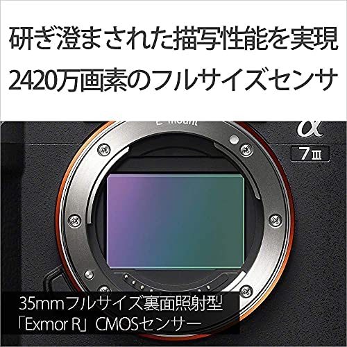 ソニー SONY α7 III ILCE-7M3K ズームレンズキット FE 28-70mm F3.5-5.6 OSS付 ブラック フルサイズミラーレス一眼 有効約2420万画素 画像2