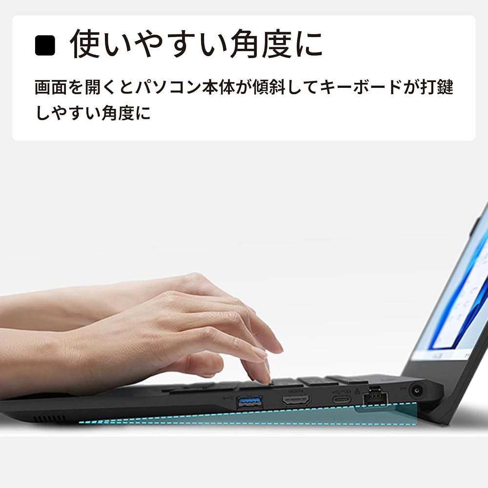 FMV ノートパソコン WE1-K3 (MS 365 Personal/Copilotキー搭載/Win 11/15.6型/Core i5/16GB/SSD 512GB) FMVWK3E155_AZ 画像5
