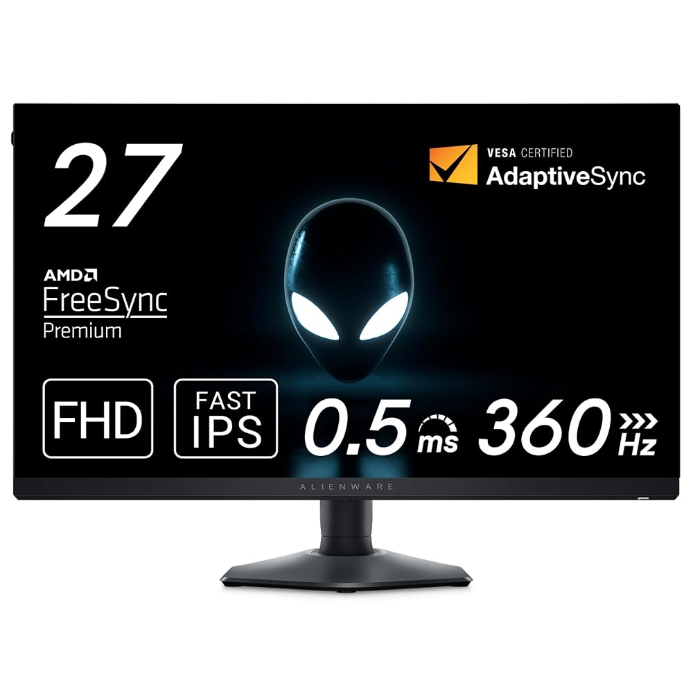Dell Alienware AW2724HF 27インチ ゲーミングモニター フルHD 360Hz Fast IPS 0.5ms sRGB99% 無輝点3年保証