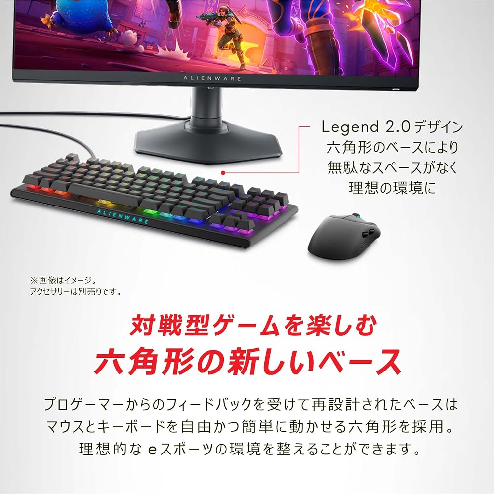 Dell Alienware AW2724HF 27インチ ゲーミングモニター フルHD 360Hz Fast IPS 0.5ms sRGB99% 無輝点3年保証 画像6