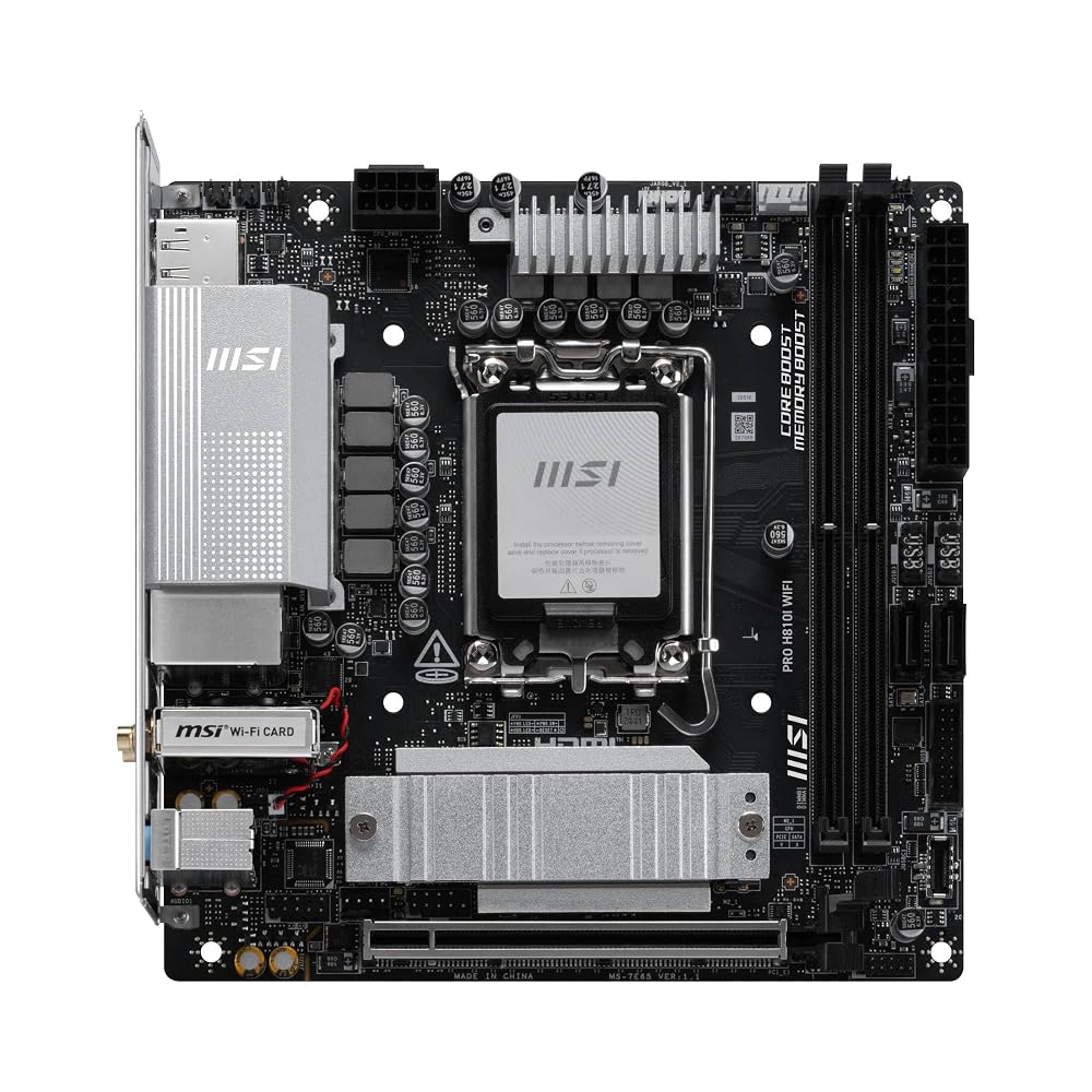 MSI PRO H810I WIFI Mini-ITXマザーボード MB6916 画像2