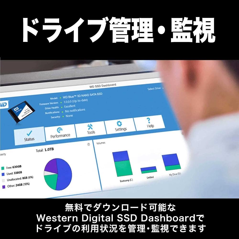 ウエスタンデジタル(Western Digital) WD Blue SATA SSD 内蔵 4TB 2.5インチ 画像6