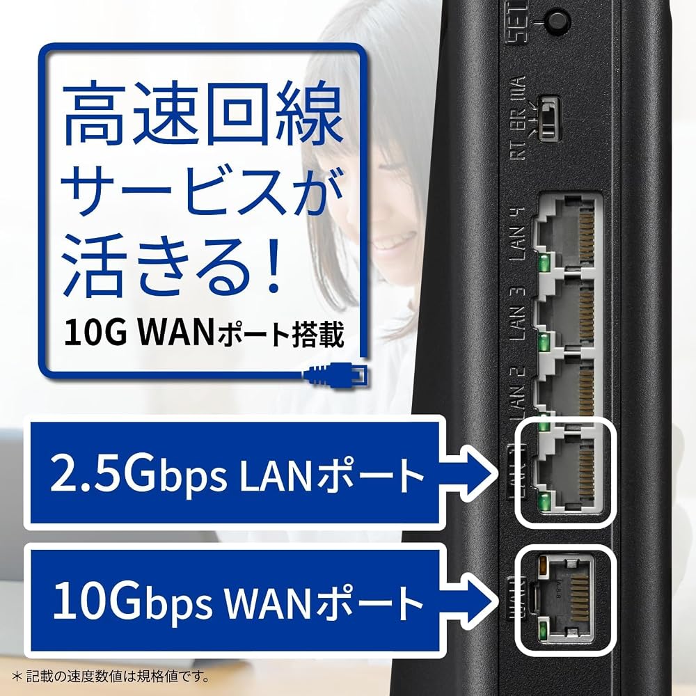 PA-7200D8BE Aterm 7200D8BE Wi-Fi7対応 無線LANルーター 5GHz+2.4GHz デュアルバンド対応 画像4