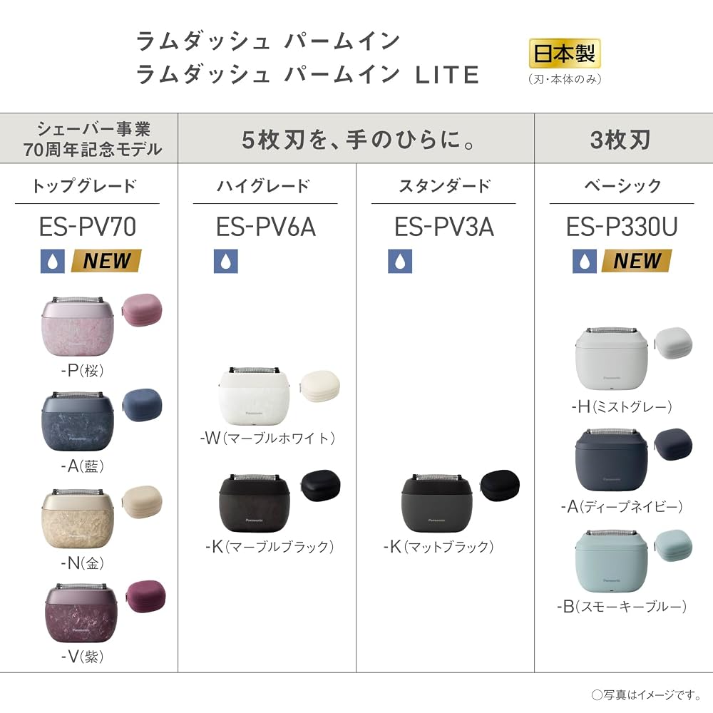パナソニック ラムダッシュ パームイン LITE ES-P330U-B 3枚刃 画像3