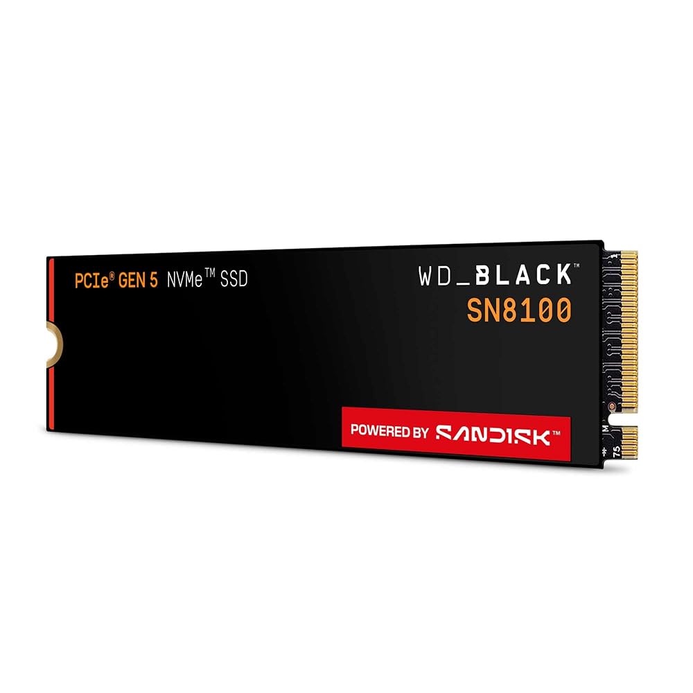 Western Digital ウエスタンデジタル WD_BLACK 内蔵SSD 1TB NVMe PCIe Gen5 x4 (読取り 最大 14,900MB/s 書込み