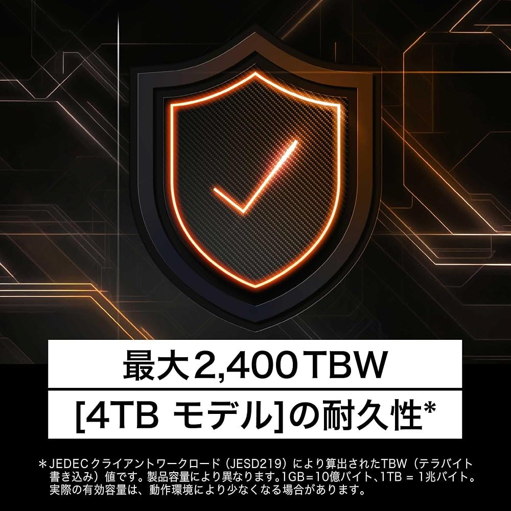 Western Digital ウエスタンデジタル WD_BLACK 内蔵SSD 1TB NVMe PCIe Gen5 x4 (読取り 最大 14,900MB/s 書込み 画像5