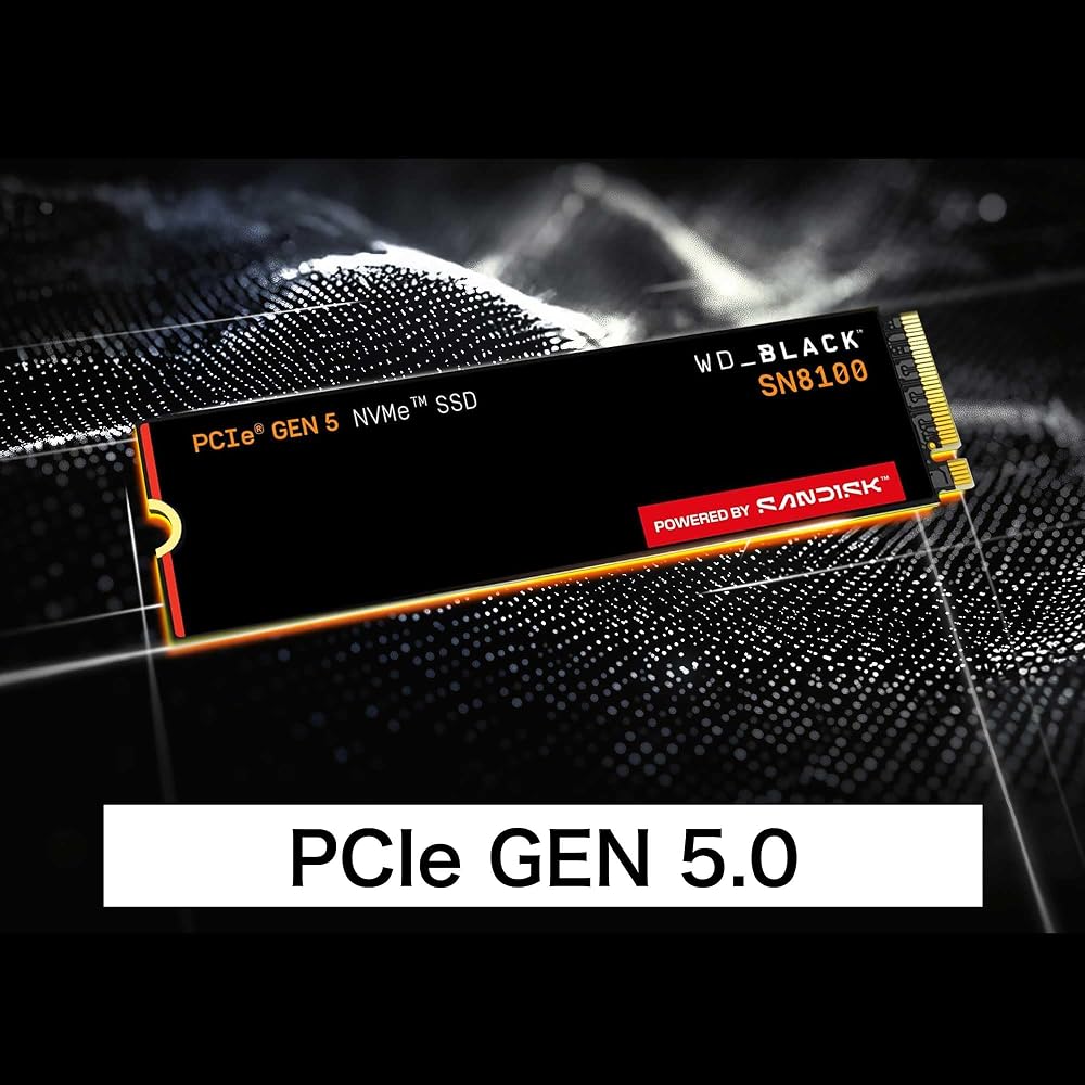 Western Digital ウエスタンデジタル WD_BLACK 内蔵SSD 1TB NVMe PCIe Gen5 x4 (読取り 最大 14,900MB/s 書込み 画像3
