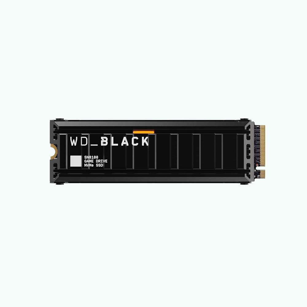 SanDisk 内蔵SSD 2TB WD_BLACK SN8100 M.2-2280 NVMe PCIe Gen5.0 x4 ヒートシンク搭載 RGBライティング