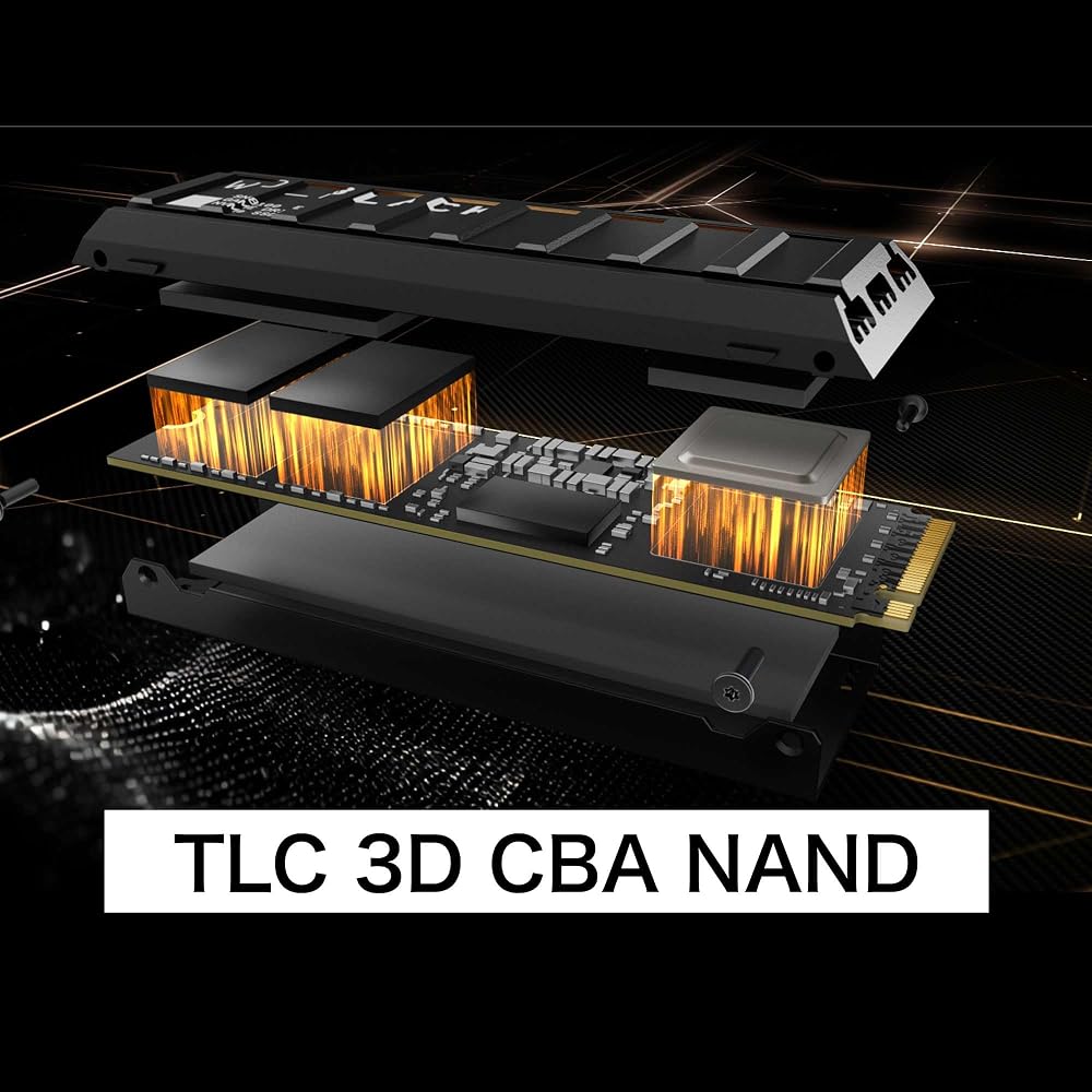 SanDisk 内蔵SSD 2TB WD_BLACK SN8100 M.2-2280 NVMe PCIe Gen5.0 x4 ヒートシンク搭載 RGBライティング 画像4