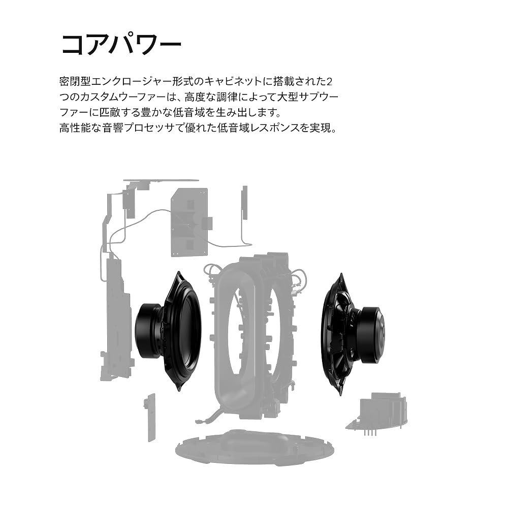 Sonos Sub Mini | コンパクトワイヤレスサブウーファー 重低音 Sonos Arc Ultra・Beam・Ray・Era対応 ブラック 画像5