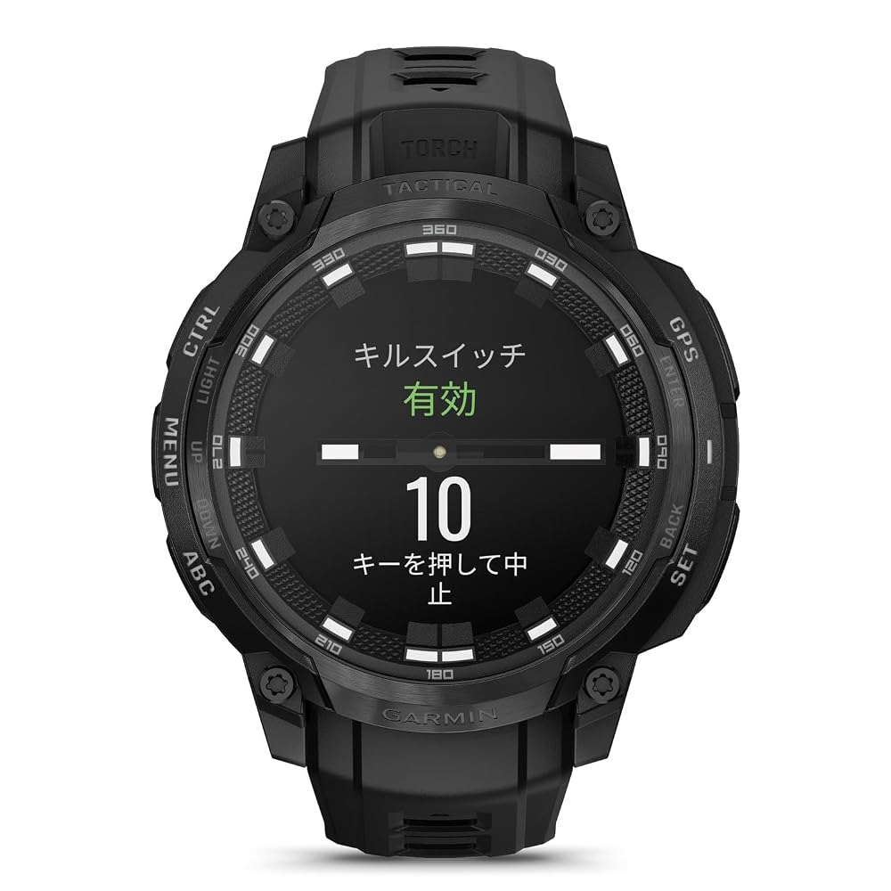 GARMIN(ガーミン)スマートウォッチInstinct Crossover AMOLED Tactical Black AMOLED ディスプレイ ロングバッテリー 健康 フィットネス ワークアウト 画像2