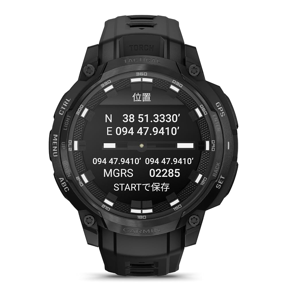 GARMIN(ガーミン)スマートウォッチInstinct Crossover AMOLED Tactical Black AMOLED ディスプレイ ロングバッテリー 健康 フィットネス ワークアウト 画像4