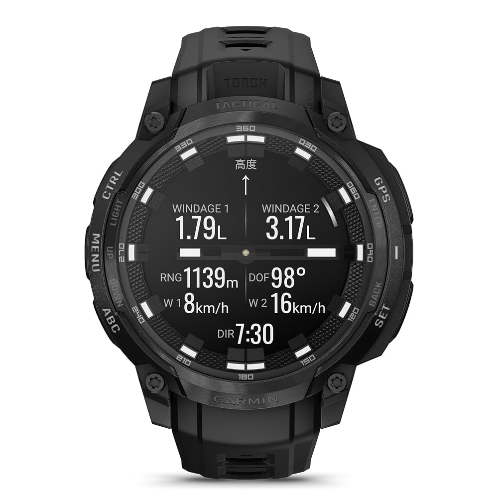 GARMIN(ガーミン)スマートウォッチInstinct Crossover AMOLED Tactical Black AMOLED ディスプレイ ロングバッテリー 健康 フィットネス ワークアウト 画像3