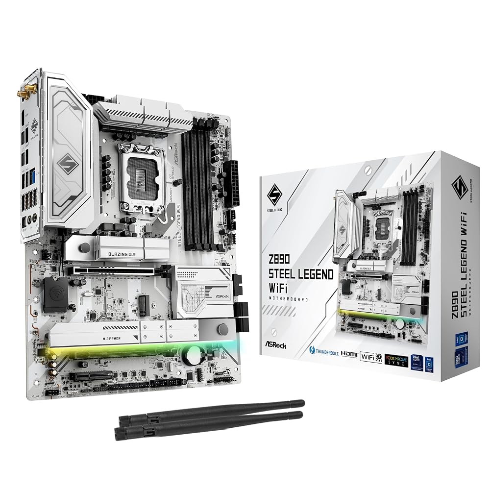 ASRock Z890 Steel Legend WiFi Intel LGA1851対応 DDR5 ATX マザーボード
