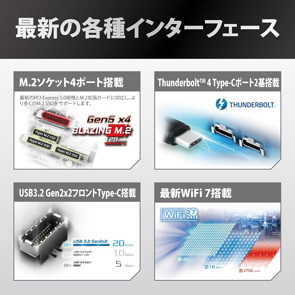 ASRock Z890 Steel Legend WiFi Intel LGA1851対応 DDR5 ATX マザーボード 画像6