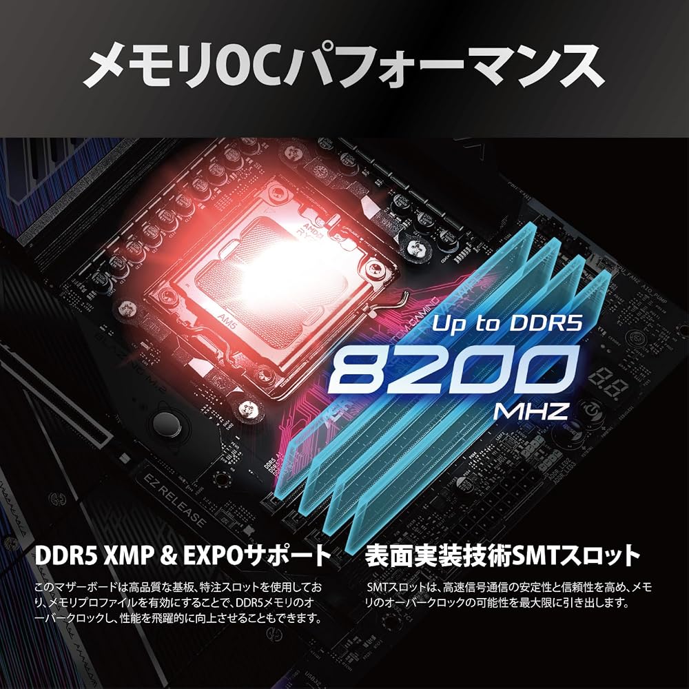 ASRock X870E Nova WiFi AMD Ryzen (AM5) 対応 X870E チップセット ATX マザーボード 画像5
