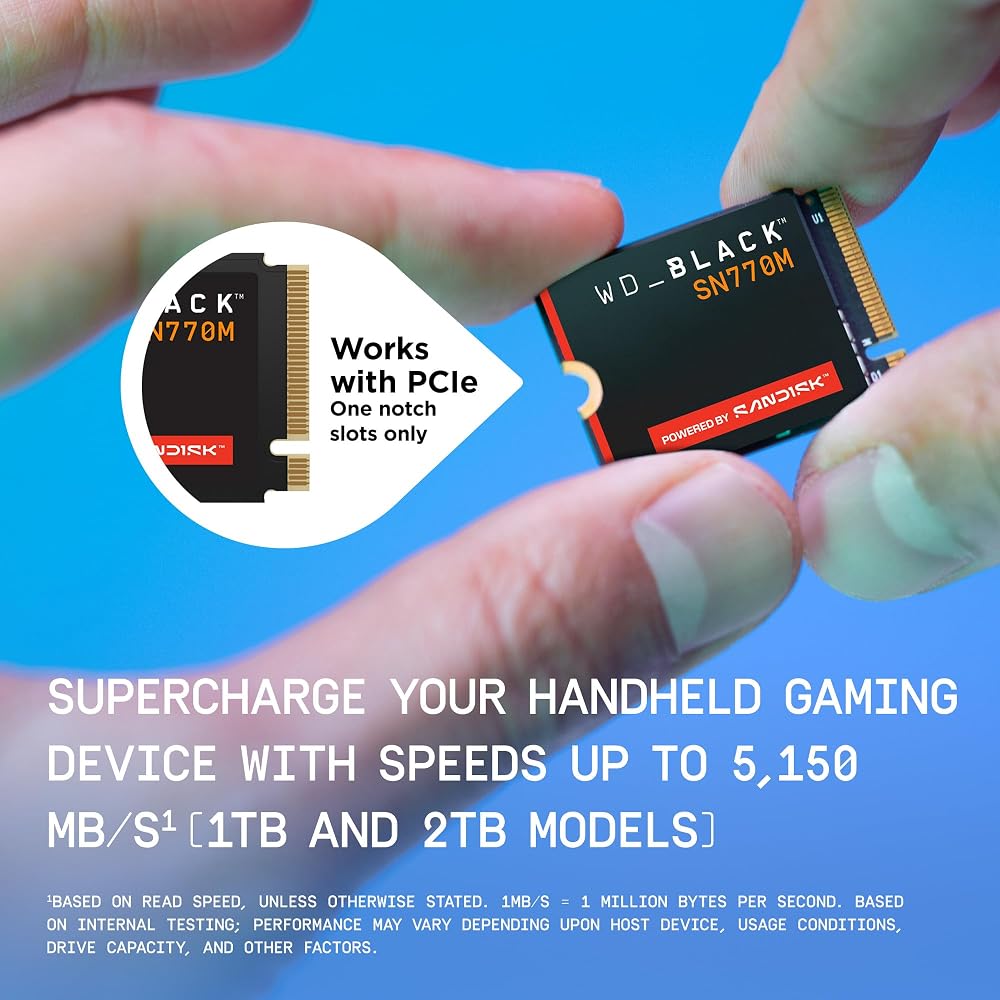 WDS100T3X0G [WD_BLACK SN770M NVMe SSD（1TB M.2(2230) PCIe Gen4 x4 NVMe 600TBW 5年保証）] 画像6