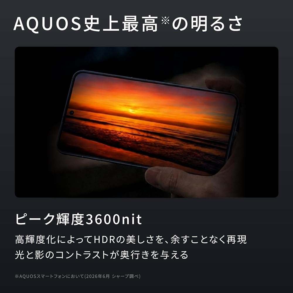 【新品】シャープ SHARP AQUOS R11 SIMフリー スマートフォン 512GB テラコッタ 5G 防水 ライカ監修カメラ SHM-35B-T