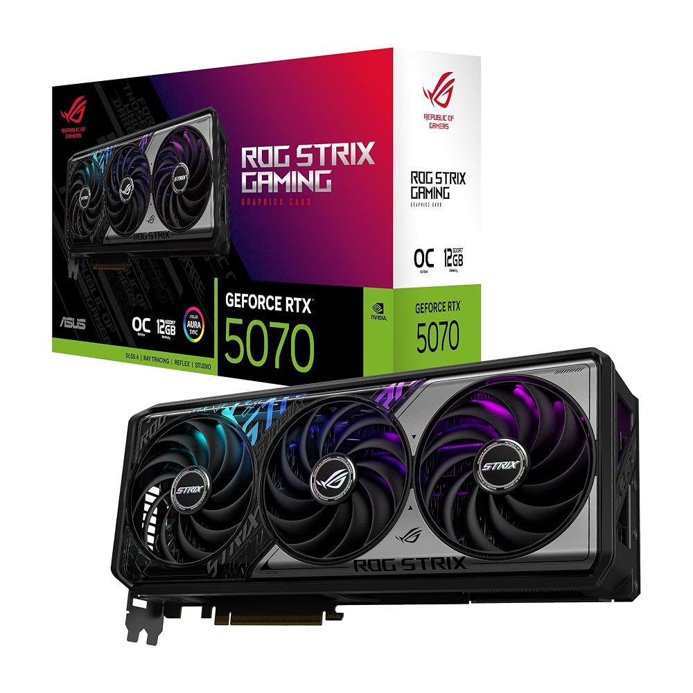 【新品】ASUS グラフィックボード ROG Strix GeForce RTX 5070 OC 12GB GDDR7 ROG-STRIX-RTX5070-O12G-GAMING
