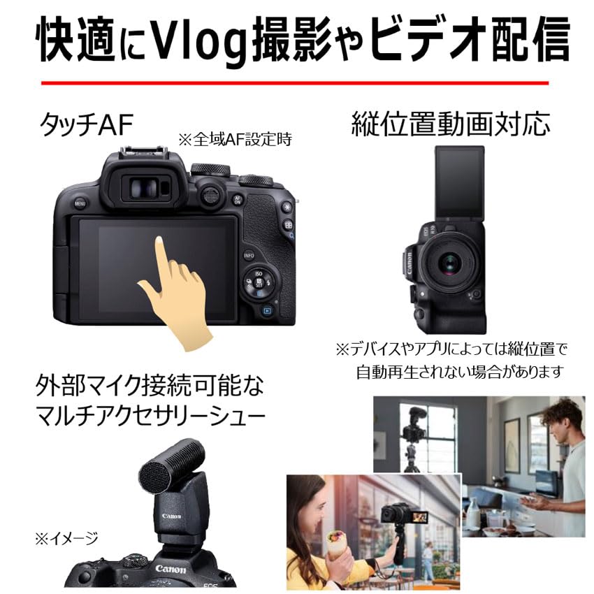 キヤノン Canon ミラーレス一眼カメラ EOS R10 RF-S18-45 IS STM レンズキット APS-C ブラック EOSR10-1845ISSTMLK