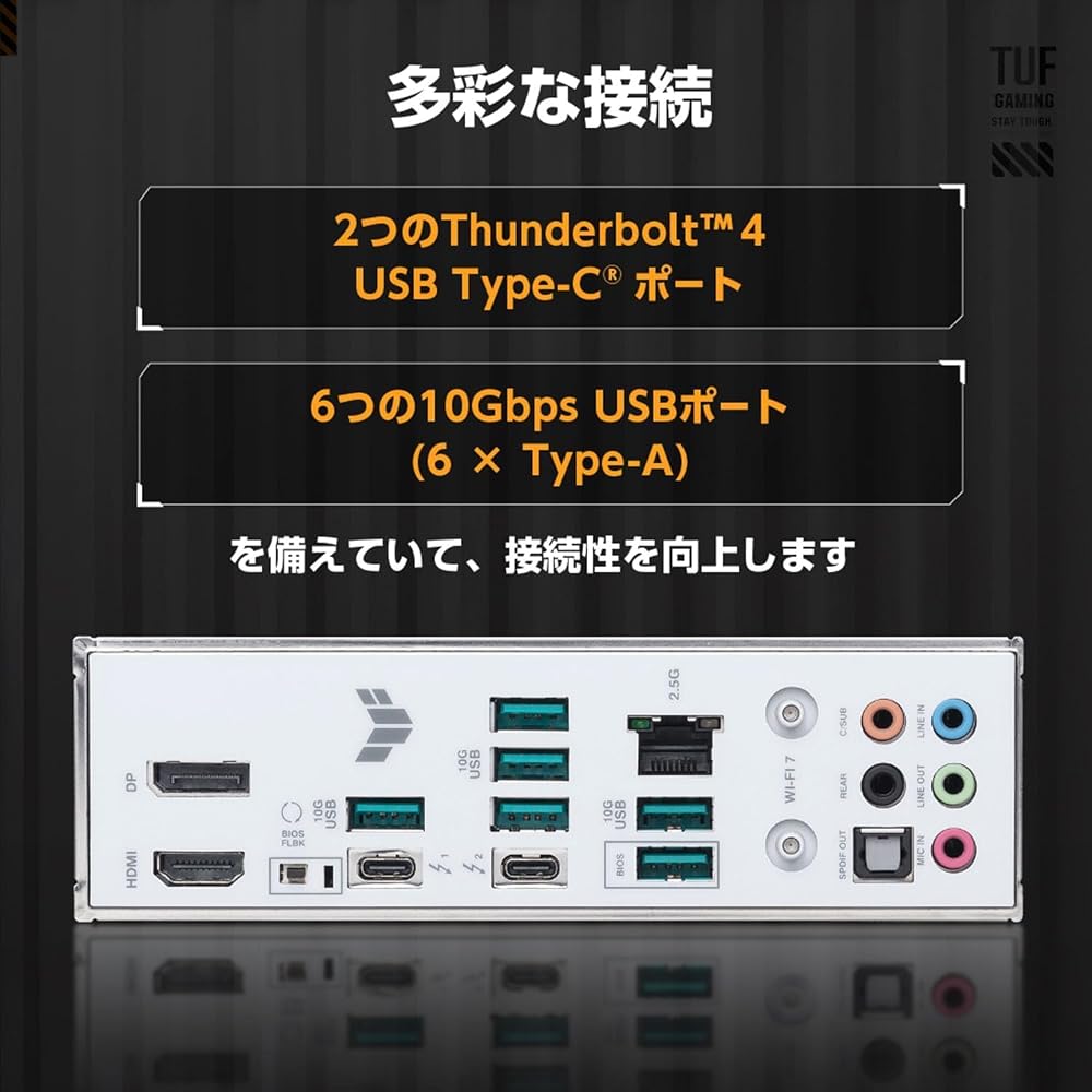 ASUS エイスース マザーボード TUF GAMING Z890-PRO WIFI LGA1851 Intel Z890 DDR5 ATX