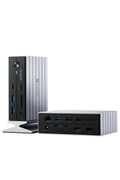 エレコム ドッキングステーション USB-Cハブ 14in1 Thunderbolt 4対応 PD60W 3画面出力 縦置き ブラック DST-W07