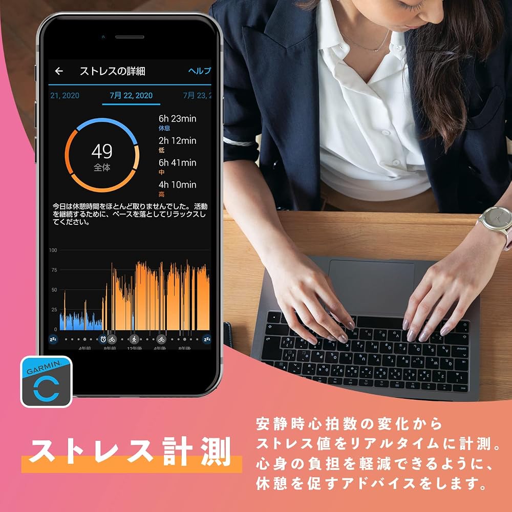 ガーミン GARMIN GPSスマートウォッチ ForeAthlete 745 ランニングウォッチ Neo Tropic 010-02445-41